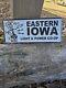 1940's Vintage Eastern Iowa Light & Power Co-op Porcelain Sign