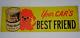 1960s Vintage Mfa Oil Sign Oil Can Advertising Sign Mfa Gold Bond Dog Graphic