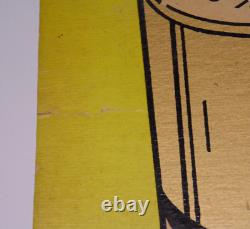 1960s VINTAGE MFA OIL SIGN OIL CAN ADVERTISING SIGN MFA GOLD BOND DOG GRAPHIC