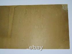 1960s VINTAGE MFA OIL SIGN OIL CAN ADVERTISING SIGN MFA GOLD BOND DOG GRAPHIC