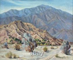 1961 Borrego Springs California Vintage Plein Air Desert Impressionism Painting