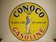 30 Round Vintage Conoco Extra Life For Your Car Porcelain Oil & Gas Sign