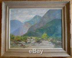 ANNA SIMMONS, LISTED CALIFORNIA PLEIN AIR IMPRESSIONIST Vintage DESERT OIL CALIF