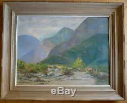 ANNA SIMMONS, LISTED CALIFORNIA PLEIN AIR IMPRESSIONIST Vintage DESERT OIL CALIF