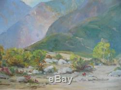 ANNA SIMMONS, LISTED CALIFORNIA PLEIN AIR IMPRESSIONIST Vintage DESERT OIL CALIF