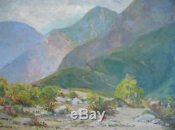 ANNA SIMMONS, LISTED CALIFORNIA PLEIN AIR IMPRESSIONIST Vintage DESERT OIL CALIF