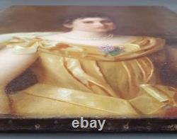 Antique Painting Clasine Neuman (1851-1908) Oil On Canvas Original Old Vintage