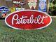 Antique Vintage Old Style Peterbilt Semi Truck Sign