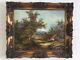 Antique Vintage Gilt Framed Original Signed Oil Painting Large Landscape