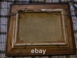 Antique vintage gilt framed original signed oil painting on canvas Scottish scen