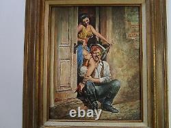 Arthur Beeman Sexy Risque Female Seductress Pinup Style Satire Painting Vintage