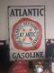 Atlantic Gasoline Vintage Porcelain Gas Sign Gasoline Service Station Oil