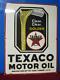 Awesome Vintage Texaco Motor Oil Porcelain Sign