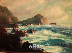 BENNETT BRADBURY Vintage CALIFORNIA PLEIN AIR OIL Painting on Canvas SIGNED