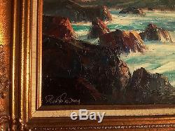 BENNETT BRADBURY Vintage CALIFORNIA PLEIN AIR OIL Painting on Canvas SIGNED