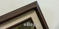 Beautiful Vintage Framed Oil Painting of Tree Landscape & Pond Signed by Artist