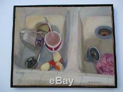 Betty Shulman Oil Painting Original Still Life Modernism Expressionism Vintage
