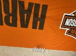 Big Vintage Harley Davidson Motorcycle Dealership Gas Oil 17 Fabric Banner Sign