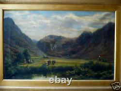 DAVID FARQUHARSON, LISTED, REALISM RARE Scotland Oil Landscape MASTERWORK WOW