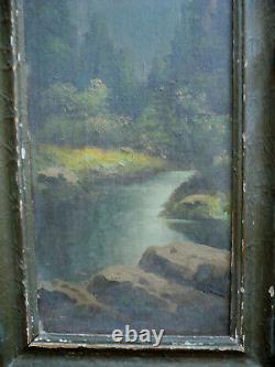 Detreville, Listed, Mount Shasta Ca California Plein Air Impressionist River Oil