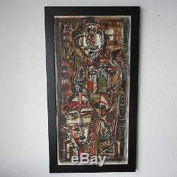 Ebrin Adingra Painting Abstract Modernism Expressionism Cubism Vintage Paris