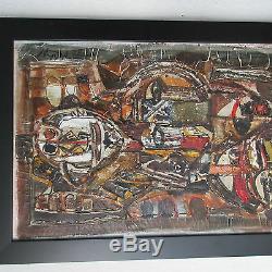 Ebrin Adingra Painting Abstract Modernism Expressionism Cubism Vintage Paris