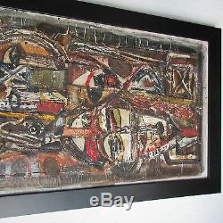 Ebrin Adingra Painting Abstract Modernism Expressionism Cubism Vintage Paris