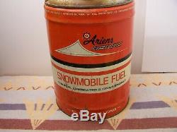 Ex! Vintage Ariens Arrow Snowmobile Fuel Gas Can Premium Gas Oil MIX Brillion Wi