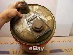 Ex! Vintage Ariens Arrow Snowmobile Fuel Gas Can Premium Gas Oil MIX Brillion Wi