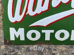 Fabulous Rare Vintage Castrol Wakefield Motor Oil Enamel Sign