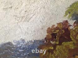 Framed Original Vintage Oil Landscape Painting