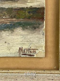 Framed Original Vintage Oil Landscape Painting