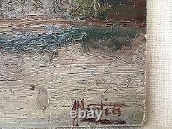 Framed Original Vintage Oil Landscape Painting