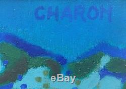GUY CHARON Original Signed Vintage 1960 French Landscape Oil Painting LISTED