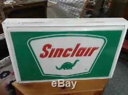 Gas Oil Vintage Collectable Antique Sinclair Canopy Sign Lighted Sign