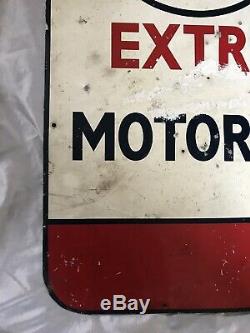 Genuine Vintage ESSO Extra Motor Oil Metal Sign 24 (61 cm) X 19 (49 cm)