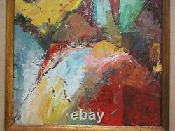 Gerald Payne Rowles B. 1929 Painting Abstract Expressionist Modernism Vintage
