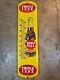 Huge Vintage Triple Xxx Rootbeer Soda Pop Metal Thermometer Gas Station Oil
