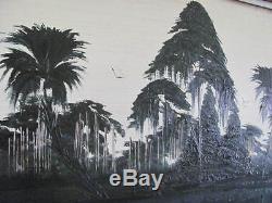 Highwaymen Painting Gibson Sofa Size Vintage Signed On Upson Board