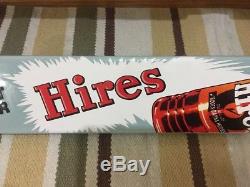 Hires Door Push Porcelain Sign Soda Root Beer Country Decor Vintage Gas Oil