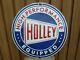 Holley Porcelain Sign Advertising Vintage Gasoline 20 Oil Gas Usa Garage Xl