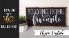 How To Paint Signs With No Bleeding Stencil With No Bleeding Sign Painting How To Make A Sign