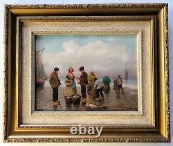 Hungarian School Vintage Oil Painting Signed Indistinctly dated 1927