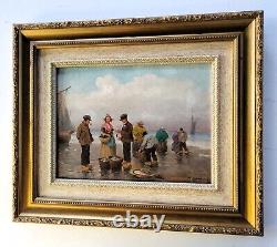 Hungarian School Vintage Oil Painting Signed Indistinctly dated 1927