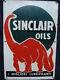 Insegna Sinclair Oils Lubrificanti Old Sign Vintage Per Fiat Lancia Alfa Romeo