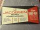 Jacobsen Sign Antique Vintage Advertising Power Mower Masonite Board Rare Wow