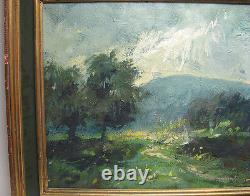 John Koenig Vintage Impressionist Mountain Landscape Listed New Mexico Artist