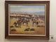 John Stanford Western Cowboy Oil Painting Signed And Framed