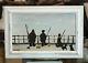 Ls Lowry Oil Painting Signed Painting Fishing Group