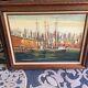 L Garcia Vintage Oil Painting On Wood Panel Signed American Artist 32x 26